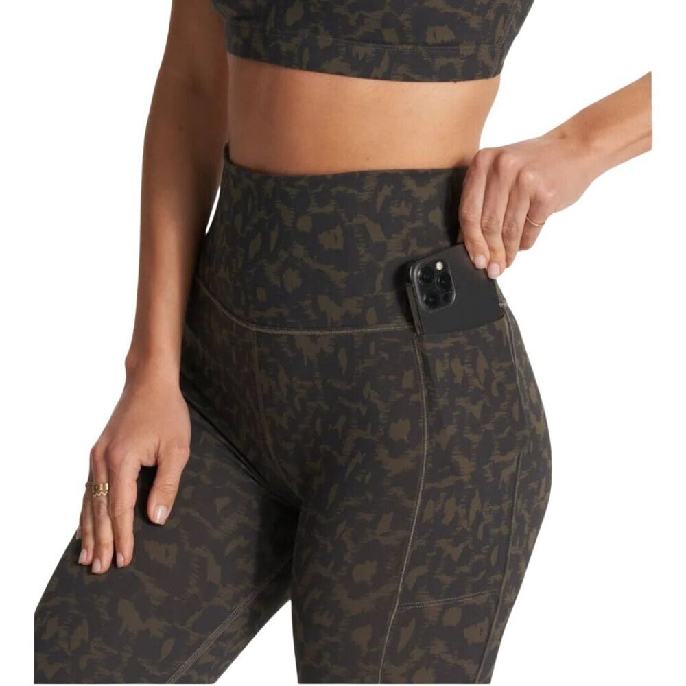 Vuori Studio Pocket Leggings Cocoa Spots Media Pockets VW 446 Size XL - Picture 5 of 10